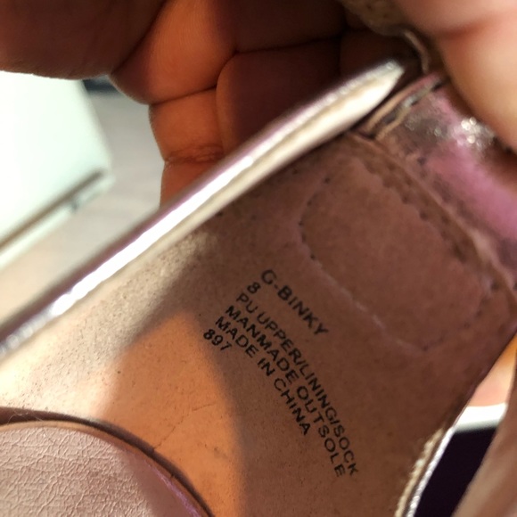 Rose Gold Strappy Sandal Heels - Picture 2 of 7